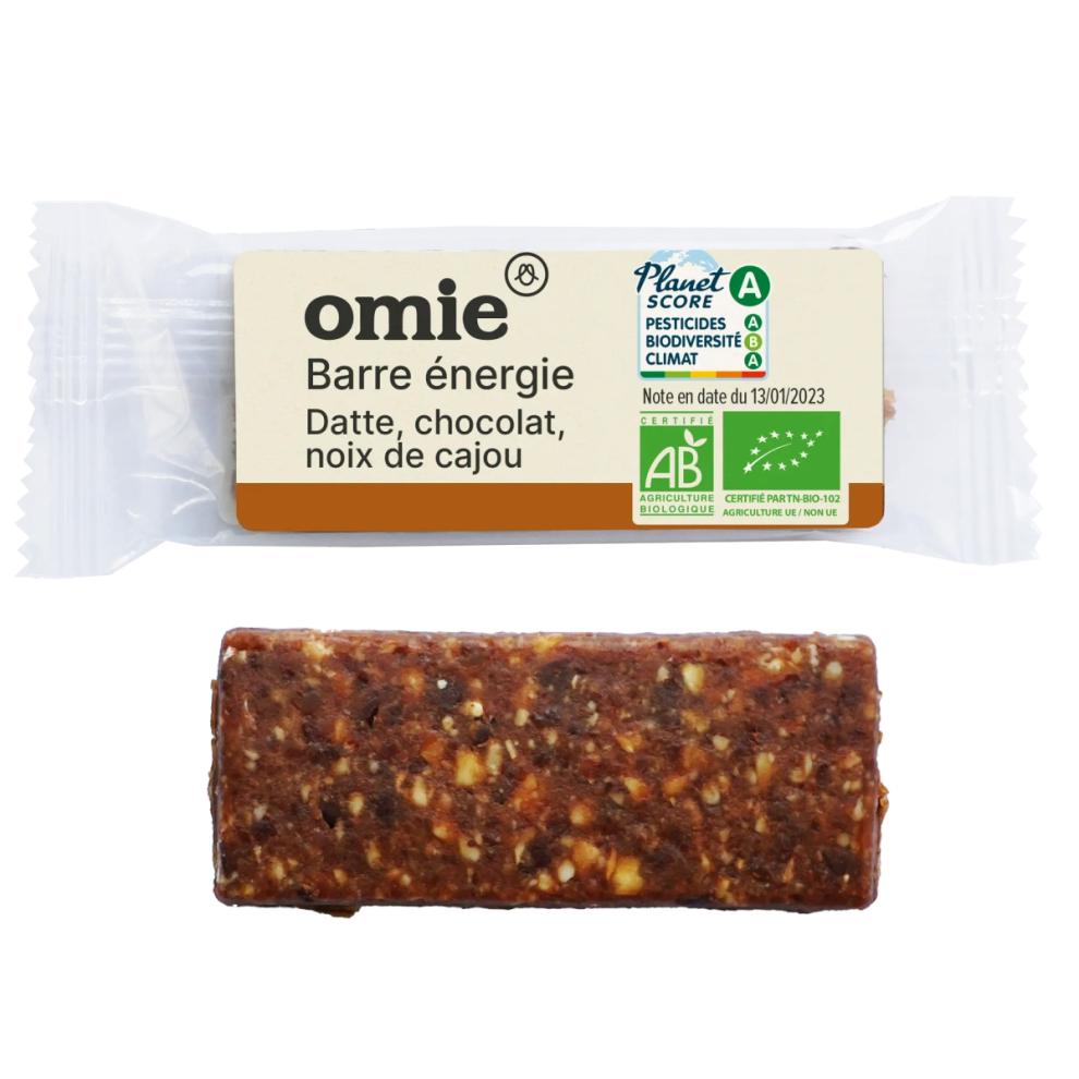 Omie -- EOL Barre énergie fruits secs chocolat bio - 35 g