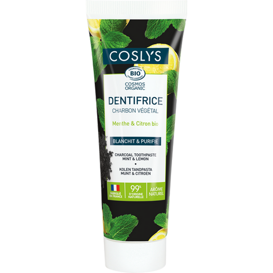 Dentifrice charbon menthe-citron - 1
