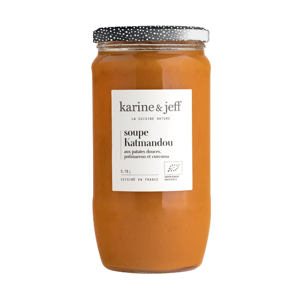 Soupe katmandou bio (patates douces, potimarron et curcuma) - 1